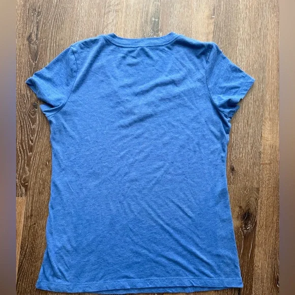 The Bluebird Cafe Nashville V-Neck Short Sleeve Tee - Blue - Picture 5 of 5